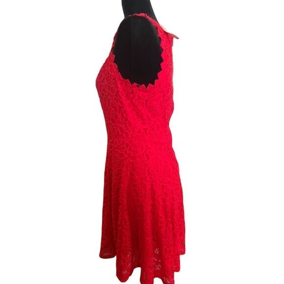 CITY STUDIO Dress Scarlet Lace Sleeveless Sheath size 13 - Picture 4 of 13
